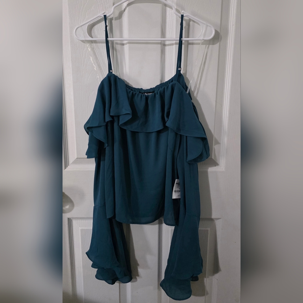 NWT Charlotte Russe Teal Blouse 2X